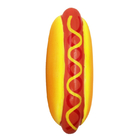 10cm Hot Dog Sturdy Squeaky Latex Pet Toys For Chewing Bite